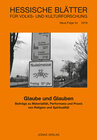 Buchcover Glaube und Glauben