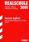 Buchcover STARK Abschluss-Prüfungen Realschule - Deutsch/Englisch Bayern