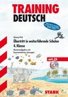 Buchcover STARK Training Deutsch - Übertritt in weiterführende Schulen 4. Klasse - mit CD