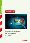 Buchcover Training Realschule - Betriebswirtschaftslehre/Rechnungswesen 9. Klasse Lösungsheft