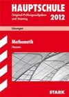 Buchcover Abschluss-Prüfungsaufgaben Hauptschule Hessen / Lösungen Mathematik 2012