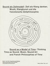Buchcover Sound als Zeitmodell - Sound as a Model of Time