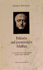 Buchcover Politische und journalistische Schriften