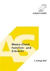 Buchcover Memo-Check Familien- und ErbR