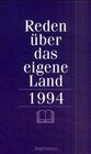 Buchcover Reden über das eigene Land 1994
