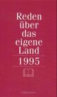 Buchcover Reden über das eigene Land 1995