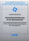 Buchcover Steuerharmonisierung im EG-Binnenmarkt