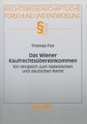 Buchcover Das Wiener Kaufrechtsübereinkommen