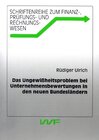 Buchcover Das Ungewissheitsproblem bei Unternehmensbewertungen in den neuen Bundesländern