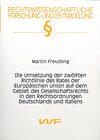 Buchcover Die Umsetzung der zwölften Richtlinie des Rates der Europäischen Union auf dem Gebiet des Gesellschaftsrecht in den Rech