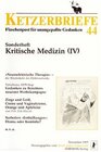 Buchcover Kritische Medizin / Tabuthema AIDS-Stop. Gedanken zu Benettons neuester Werbekampagne u.v.a.