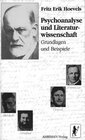 Buchcover Psychoanalyse und Literaturwissenschaft