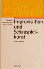 Buchcover Improvisation und Schauspielkunst