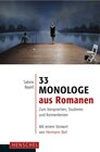 Buchcover 33 Monologe aus Romanen