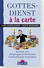 Buchcover Gottesdienst à la carte