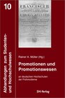 Buchcover Promotionen und Promotionswesen an deutschen Hochschulen der Frühmoderne