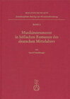 Buchcover Musikinstrumente in höfischen Romanen des deutschen Mittelalters