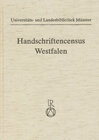 Buchcover Handschriftencensus Westfalen