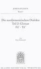 Buchcover Die nordjemenitischen Dialekte (Glossar)