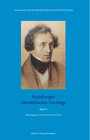 Buchcover Hamburger Mendelssohn-Vorträge. Band 2