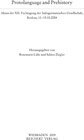 Buchcover Protolanguage and Prehistory