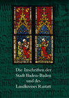 Buchcover Die Inschriften der Stadt Baden-Baden und des Landkreises Rastatt