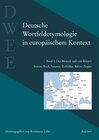 Buchcover Deutsche Wortfeldetymologie in europäischem Kontext (DWEE)