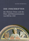 Buchcover Die Inschriften des Mainzer Doms und des Dom- und Diözesanmuseums von 800 bis 1350