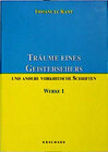 Buchcover Werke / Träume eines Geistersehers und andere vorkritische Schriften