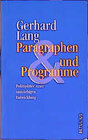Buchcover Paragraphen und Programme