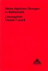 Buchcover Meine täglichen Übungen Mathematik Klasse 7/8 Heft 1 und 2 Lösungsheft