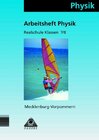 Buchcover Arbeitsheft Physik 7/8 Mecklenburg-Vorpommern Regelschule