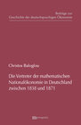 Buchcover Die Vertreter der mathematischen Nationalökonomie in Deutschland zwischen 1838 und 1871