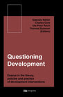 Buchcover Questioning Development