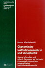Buchcover Ökonomische Institutionenanalyse und Sozialpolitik