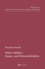 Buchcover Adam Müllers Staats- und Wirtschaftslehre