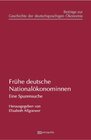 Buchcover Frühe deutsche Nationalökonominnen