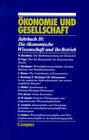 Buchcover Ökonomie und Gesellschaft / Die ökonomische Wissenschaft und ihr Betrieb