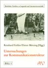 Buchcover Untersuchungen zur Kommunikationsstruktur