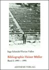 Buchcover Bibliographie Heiner Müller