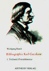 Buchcover Bibliographie Karl Gutzkow. 1829-1880