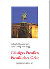 Buchcover Geistiges Preußen - Preußischer Geist