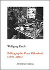 Buchcover Bibliographie Peter Rühmkorf (1951-2004)