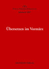 Buchcover Übersetzen im Vormärz