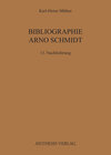 Buchcover Bibliographie Arno Schmidt