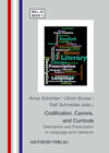 Buchcover Codification, Canons and Curricula