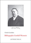 Buchcover Bibliographie Gotthilf Weisstein