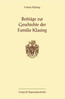 Buchcover Beiträge zur Geschichte der Familie Klasing