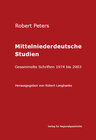 Buchcover Mittelniederdeutsche Studien