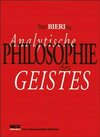 Buchcover Analytische Philosophie des Geistes